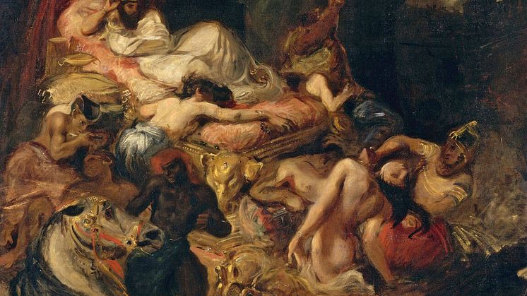 Eugène Delacroix, Der Tod des Sardanapal (Ölstudie), 1826/27