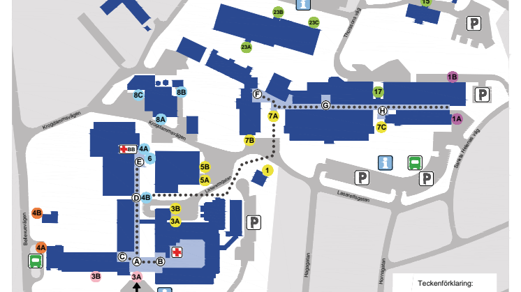 Lasarettet i Ystad övergår till gatuadresser den 29/6
