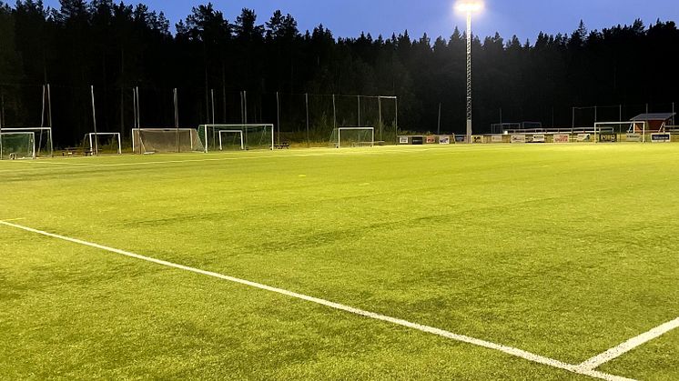 Norrala IFs nya LED-belysning sparar pengar åt föreningen.