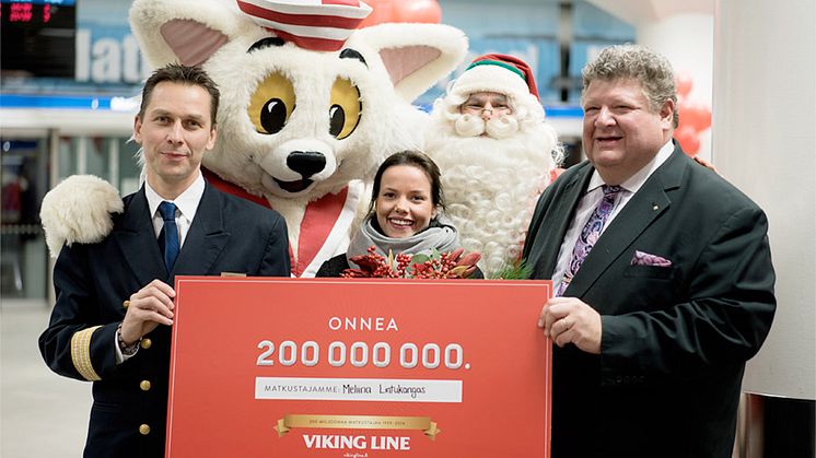 Viking Line firar sin 200.000.000 resenär