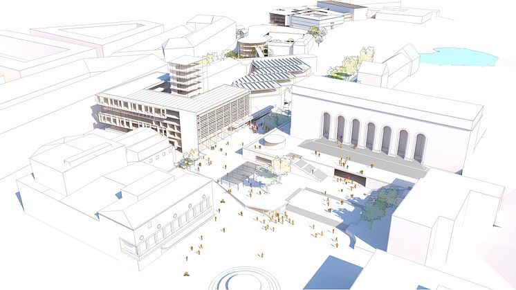 Campus Näckrosen, Göteborgs universitet, parallella uppdrag Götaplatsen, Jais arkitekter 