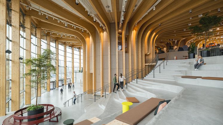 Vision for the architecture of World of Volvo:  A world without boundaries with nature at the core