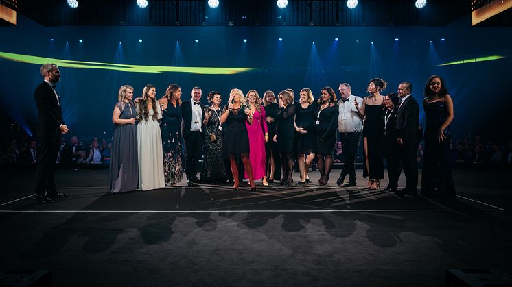 Christel Ericson med team tar emot priset "Quality Hotel of the Year" (Foto: Erik N.H. Krafft)