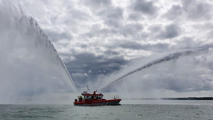 Image - Fischer Panda UK - Fischer Panda UK has joined with aluminium boat builder Aluminium Marine Consultants (AMC) to equip their latest high-performance fire-fighting vessel,  Barracuda, with air conditioning, power and digital switching systems