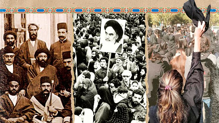 Iran mellan tre revolutioner omslag