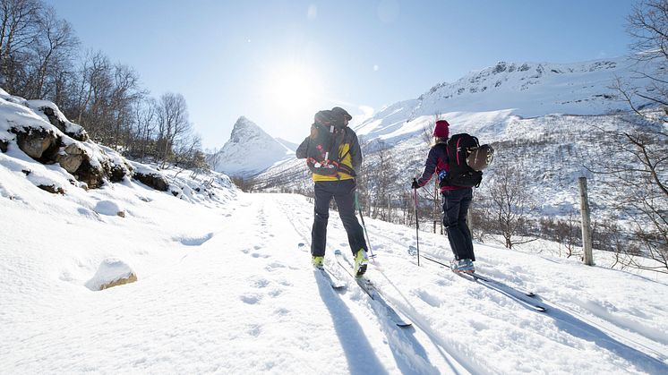Denne vinteren har Bergans' Slingsby-kolleksjon fått nye freshe farger. Foto: Bergans / Hans Kristian Krogh Hanssen