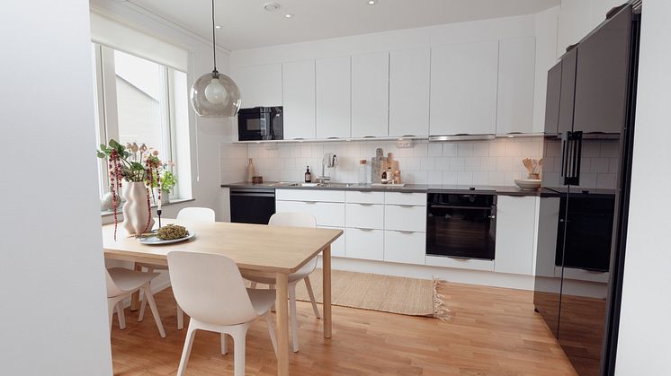 A model home at Brobyholm equipped with Samsung home appliances