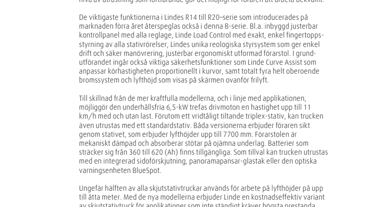 Bästa trucken för lätta applikationer