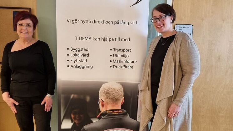 Anette Granström och Linda Byström från Tidema och BNI Skellefteå