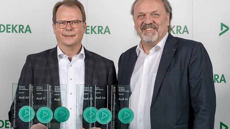 Audi bedste mærke i  DEKRA-brugtbilsrapporten 2018