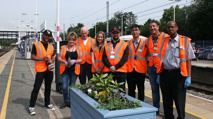Govia Thameslink Railway staff were joined by Harpenden residents for a gardening project at the station