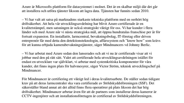 Certifiering ger säkrare molntjänster