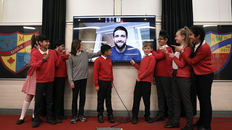Chris Woakes School assembly