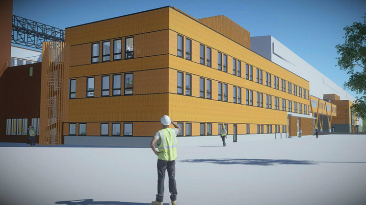 Huset har fått nya mellanväggar, utfackningsväggar och nya fasader. Bild: Nåiden Bygg