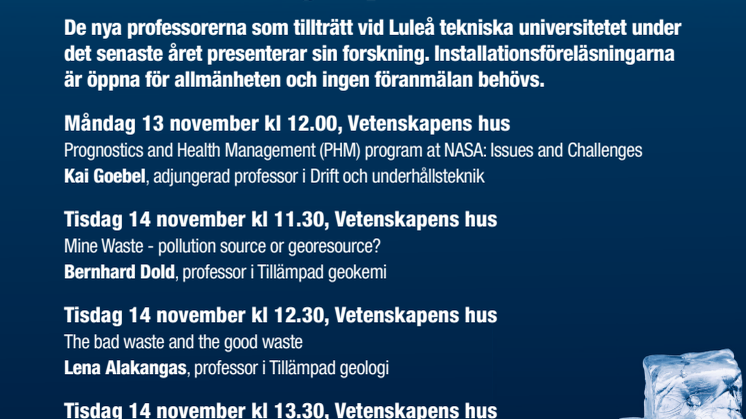 Installationsföreläsningar program 2