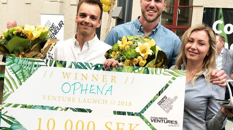 Från vänster: Simon Geldner, Anton Fast, Marina Mossberg, idépartner