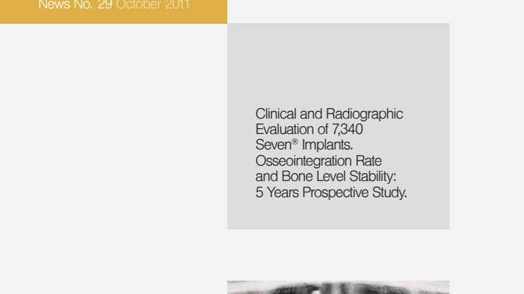 Clinical and Radiographic Evaluation of 7,340 Seven® Implants.