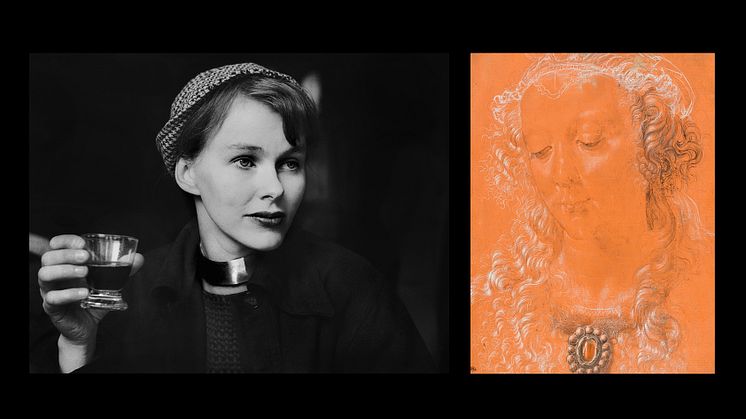 Christer Strömholm, Torun Bülow Hübe, 1949. Andrea del Verrocchio, Head of a Woman Looking Down, foto: RMN/Thierry Le Mage.  