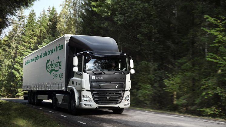 Carlsberg Sverige elektrifierar lagertransporterna i Halland 