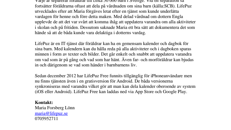 Maria hjälper småbarnsföräldrar få ihop vardagen