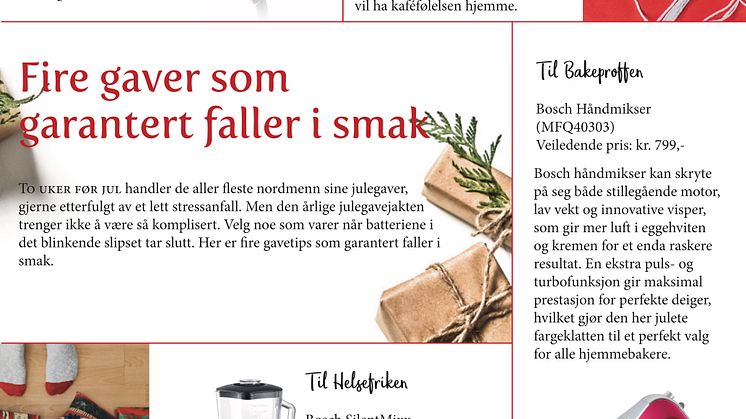 Fire gaver som garantert faller i smak 