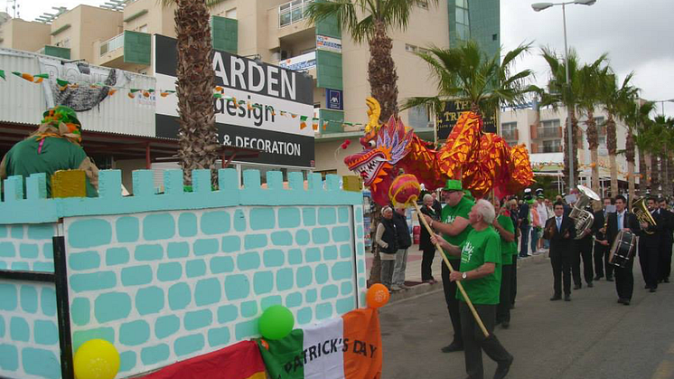 Spaniens största St Patricks Day i Cabo Roig. 