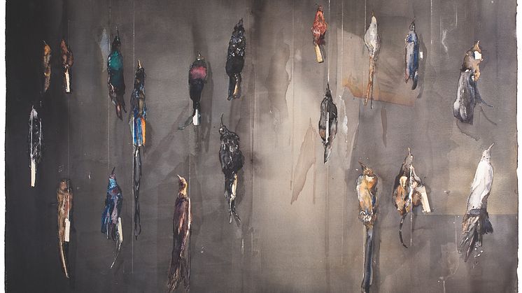 Lars Lerin, Paradisfåglar, 2012 © Konstnären