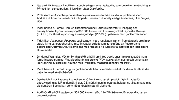 Delårsrapport jan - september 2009