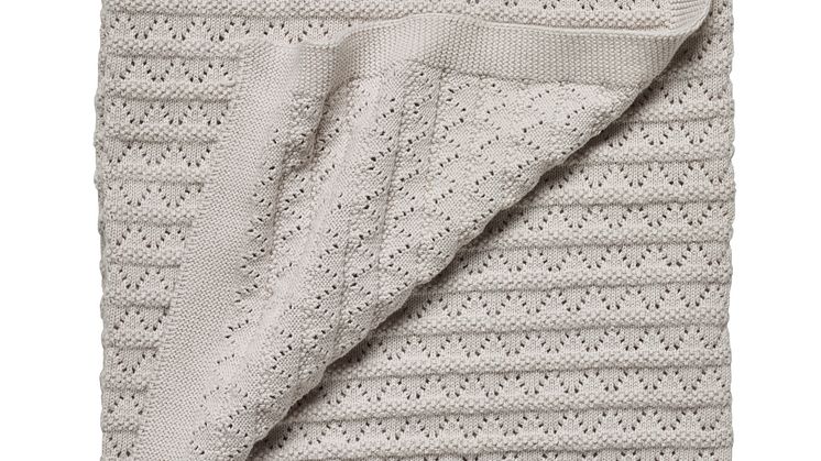 SS22 MINI Kvittra Babyfilt Beige