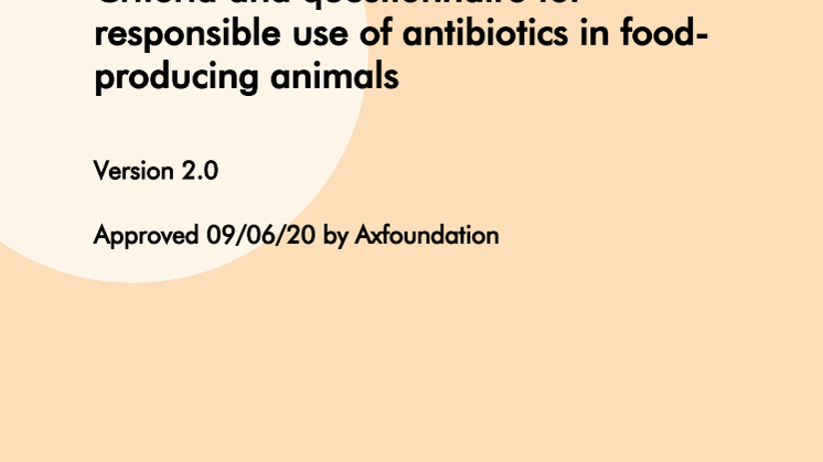 Axfoundation Antibiotic criteria 2.0 and questionnaire