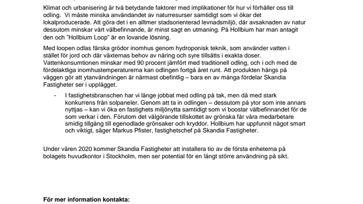 Vinster för hälsa, mat och klimat när inomhusväggen blir odlingsmark