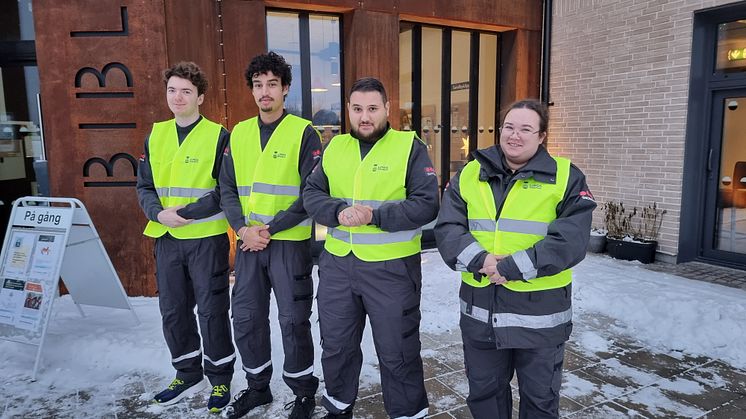Södra Sandbys fyra trygghetsvärdar kommer att jobba två och två.