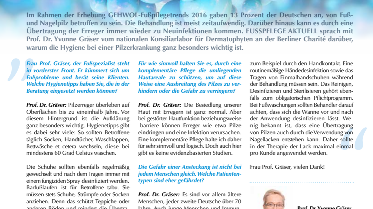Interview: Hygiene bei Fuß- und Nagelpilz