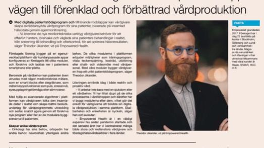 2022-03-01 DI Patientstöd öppnar vägen till förenklad och förbättrad vårdproduktion