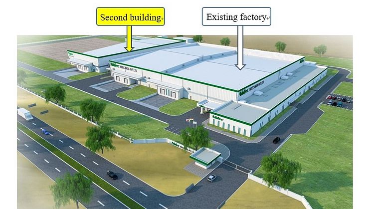 A rendering of Nidec India’s second building
