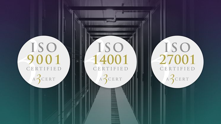 GleSYS ISO-certifierade inom kvalitet, miljö och informationssäkerhet
