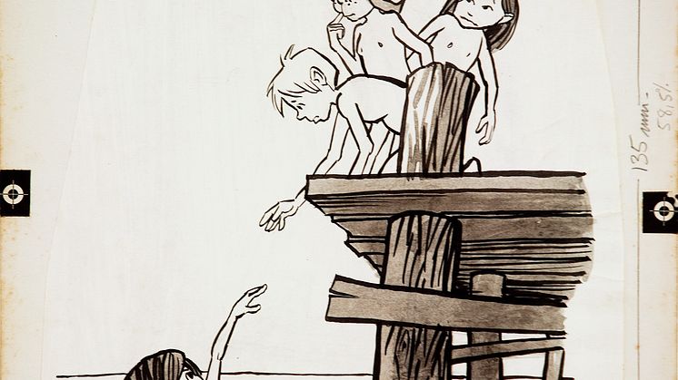 Björn Hedlund, illustration, Katitzi, 1969 