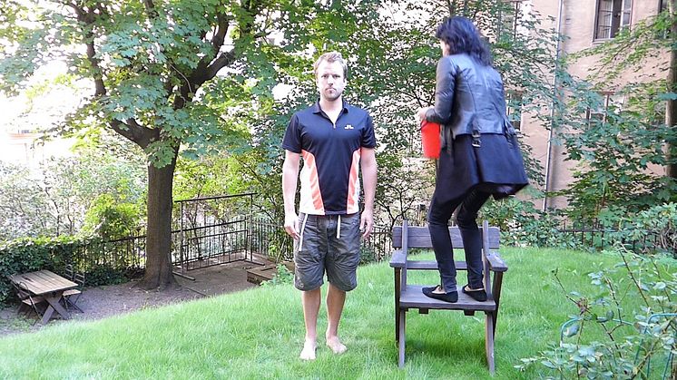 Fredrik Weibull from Imagine that completes the ALS ice bucket challenge for ALS research