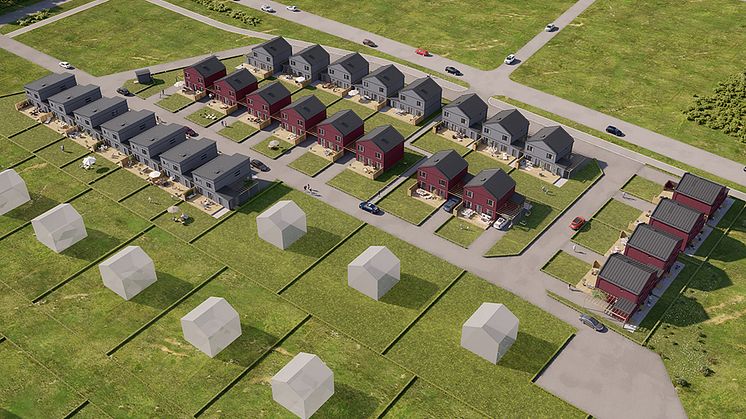 Efterlängtad säljstart för Brf Nytorp – parhus och kedjehus med villakänsla i Marieberg