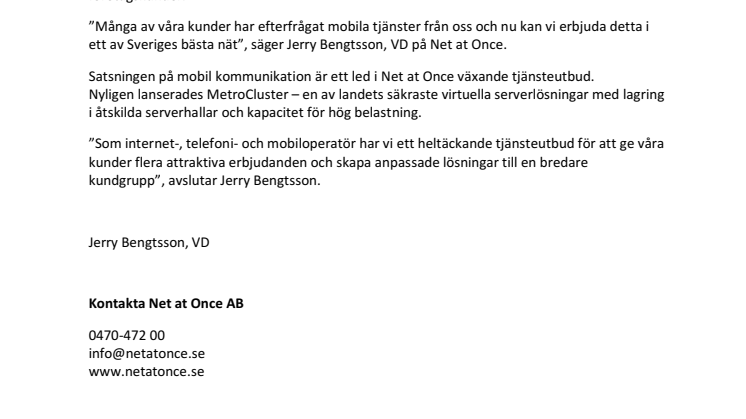 Sverige har fått en ny mobiloperatör