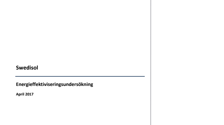 Energieffektiviseringsundersökning