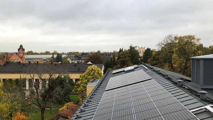 Akademiska Hus driftsätter jättesatsning på solceller i Uppsala