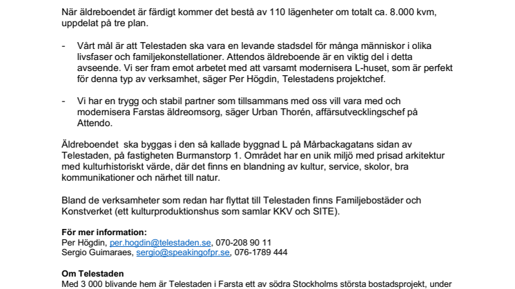 Nytt äldreboende i Telestaden