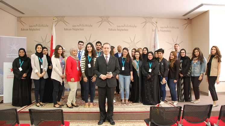 Presentation Skills training session with Mark Laudi at the Bahrain Polytechnic 