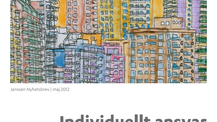 Nyhetsbrev: Individuellt ansvar - är det tanken med framtidens vård?