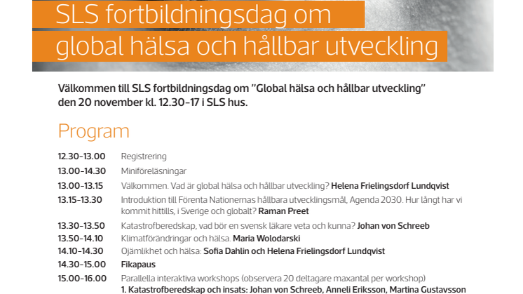​Global hälsa och hållbar utveckling angår alla - men på vilket sätt är det relevant för svenska läkare?