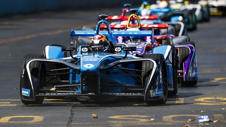 Renault e.dams på tredje plats i Santiagos ePrix