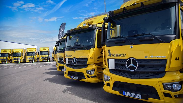 eActros 300 hos Falkenklev Logistik