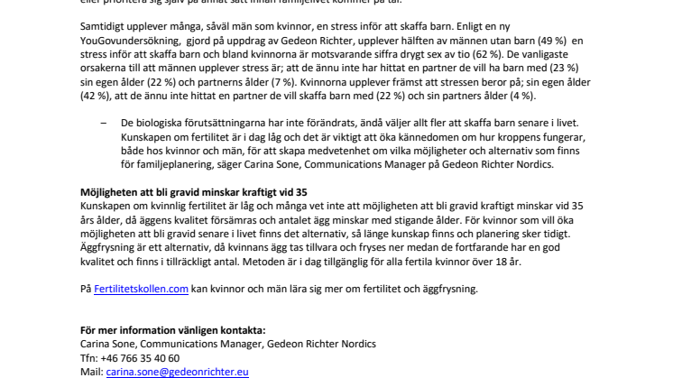 Att inte ha träffat den rätte ger familjestress hos män och kvinnor
