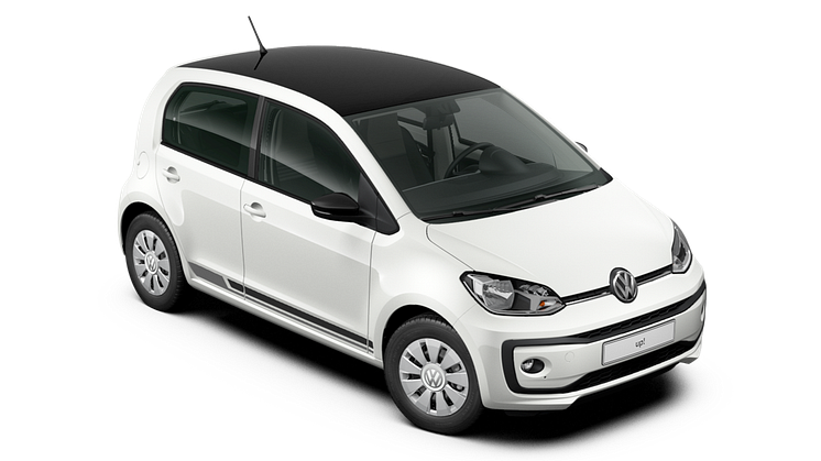 Volkswagen introducerer ny kampagnemodel: white design up!, der kan privatleases for 1.799 kr./md